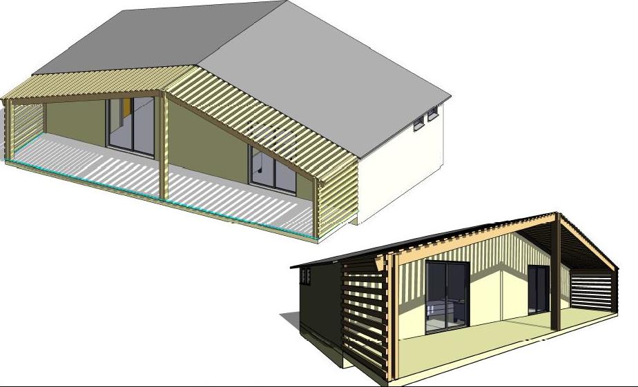 Présentation des 2 chambres avec terrasse