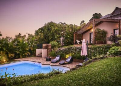 Soirée sur la Villa Roméo chambre d'hôtes de charme sur La Réunion