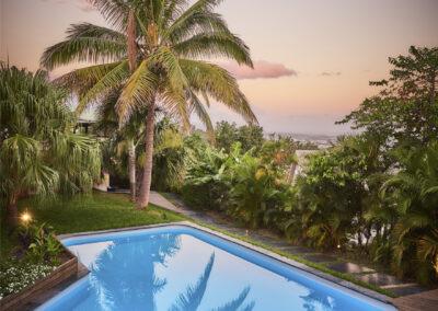 Soirée sur la Villa Roméo chambre d'hôtes de charme sur La Réunion